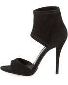 B Brian Atwood Correns Suede Ankle-Band Sandal - Lyst
