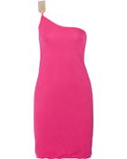 M Missoni One-Shoulder Jersey Dress - Lyst