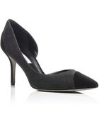 Oscar de la Renta Jenna Two-Tone Suede D'Orsay Pumps - Lyst