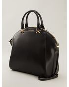 Emporio Armani Large Bugatti Trapeze Tote - Lyst