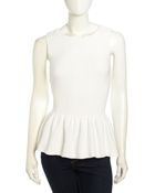 Tart Collections Sleeveless Pique-Knit Peplum Top - Lyst