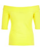 River Island Yellow Bardot Top - Lyst