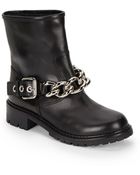 Giuseppe Zanotti Chain Strap Leather Ankle Boots - Lyst