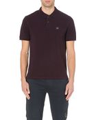 C P Company Logo-detail Cotton-piqué Polo Shirt - Lyst