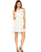 Maison Jules Metallic-Dot-Print Dress - Lyst