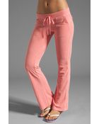 Juicy Couture Terry Snap Pocket Pant - Lyst