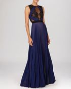 BCBGMAXAZRIA Gown - Lace Bodice & Pleated Skirt - Lyst