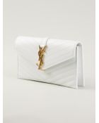 Saint Laurent Monogramme Clutch - Lyst