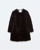 Zara Fur Jacket - Lyst
