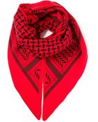 Lala Berlin Triangle Printed Knit Scarf - Lyst