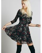Free People Womens Key To My Heart Fit And Flare - Lyst