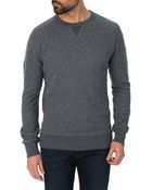 Levi's Blue Crew-Neck Sweatshirt - Lyst