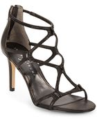 Ivanka Trump Gemma Embellishedleather Caged Sandals - Lyst