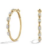 David Yurman Confetti Hoop Earring With Diamonds In Gold - Lyst