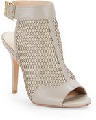 Pour La Victoire Open-Toe, Open-Back Leather Ankle Boots - Lyst