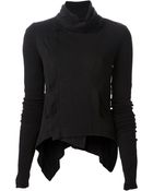 Rick Owens Lilies Funnel Collar Jacket - Lyst