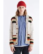 Pendleton Marled Stripe Shawl Cardigan - Lyst