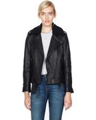 Current/Elliott The Shearling Prospect Biker - Lyst