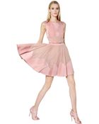 Elie Saab Viscose Crepe Satin & Georgette Dress - Lyst