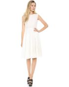 Giambattista Valli Flocked Sleeveless Dress - White - Lyst