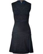 Roberto Cavalli Printed Knit Cocktail Dress - Lyst