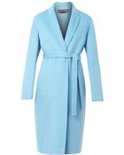 Rochas Doublefaced Wool and Angorablend Coat - Lyst