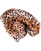 Black.co.uk Leopard Print Rabbit Fur Slouch Hat - Lyst