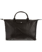 Longchamp Le Pliage Cuir Medium Handbag - Lyst