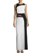 Carolina Herrera Colorblock Silk/Jacquard Gown - Lyst