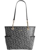 Calvin Klein Chain Tote Monogram - Lyst