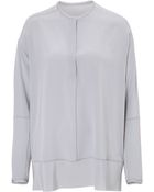 By Malene Birger Silk Top - Lyst