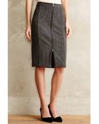 Shades Of Grey Zipped Ponte Pencil Skirt - Lyst