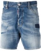 DSquared2 Denim Shorts - Lyst
