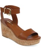 BCBGeneration Fiji Platform Wedge Sandals - Lyst