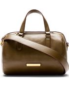 Marc By Marc Jacobs Khaki Leather Luna Duffle Bag - Lyst