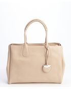 Ferragamo New Bisque Leather Nolita Top Handle Tote - Lyst