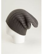 Rick Owens Ribbed Beanie - Lyst