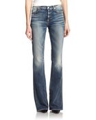 7 For All Mankind High-Rise Flared Jeans - Lyst