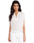 Vince Popover Blouse - Lyst
