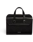 Alexander McQueen Front Flap Leather Briefcase - Lyst