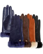 Ugg Ugg® Australia Classic Suede & Leather Tech Gloves - Lyst