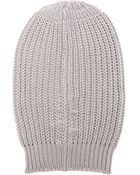 Rick Owens Ribbed Beanie - Lyst
