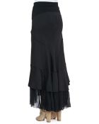 Donna Karan New York Flared Pleat-Hem Maxi Skirt - Lyst