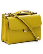 Fendi Citron Leather 'Demi Jour' Split Shoulder Bag - Lyst