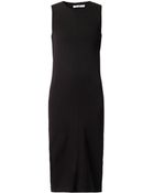 T By Alexander Wang Draped-Back Jersey Dress - Lyst