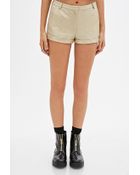 Forever 21 Textured Metallic Shorts - Lyst
