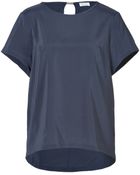 Brunello Cucinelli Silk High-Low Top - Lyst