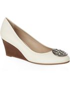 Tory Burch Sally Leather Wedge - Lyst