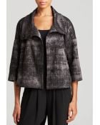 Eileen Fisher Abstract Print Jacquard Jacket - Lyst