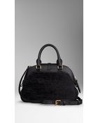 Burberry Small Shearling Crossbody Bag - Lyst
